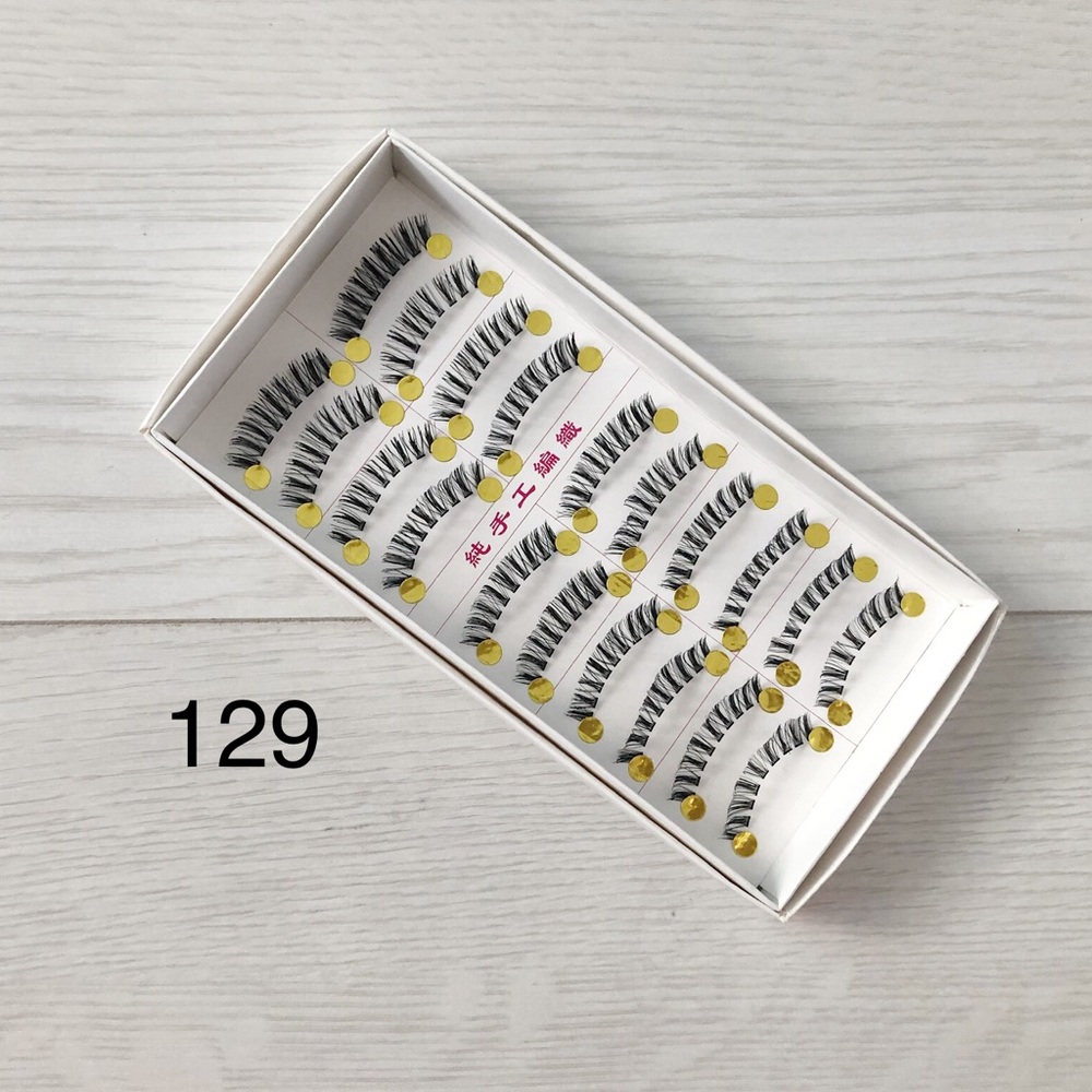 #129 Handmade Eyelashes 10 Pairs/ Pack